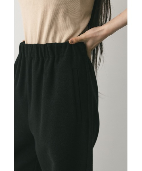 STYLEMIXER(スタイルミキサー)の「ヘムギャザーフォルムパンツ(スウェットパンツ・レディース・グレー/ブラック・SMALL/MEDIUM)」の5枚目の写真