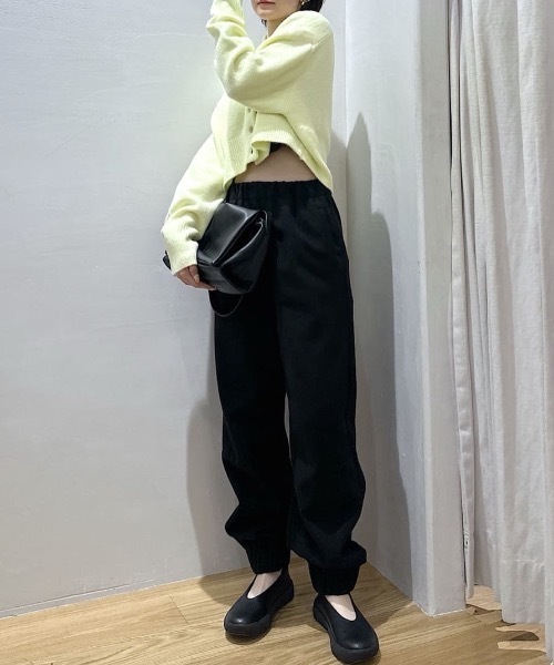 STYLEMIXER(スタイルミキサー)の「ヘムギャザーフォルムパンツ(スウェットパンツ・レディース・グレー/ブラック・SMALL/MEDIUM)」の22枚目の写真