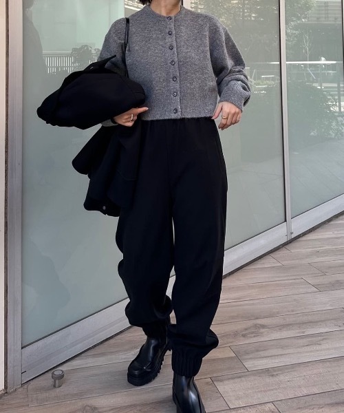 セール】ヘムギャザーフォルムパンツ（スウェットパンツ）｜STYLEMIXER