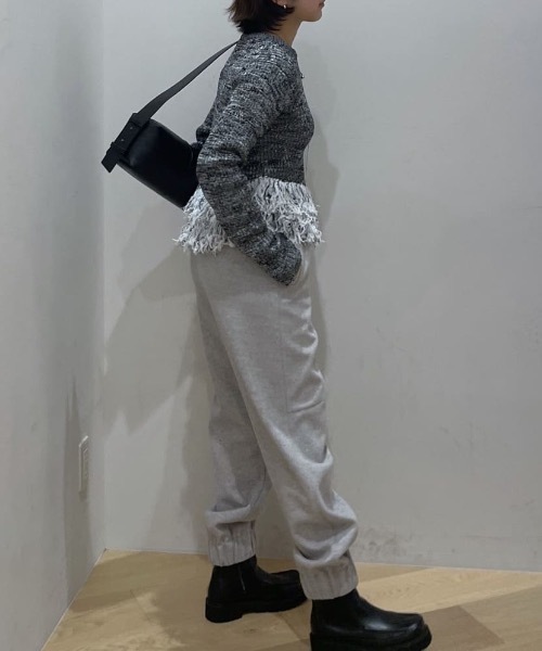 セール】ヘムギャザーフォルムパンツ（スウェットパンツ）｜STYLEMIXER