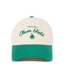 CLEVER FIELD（クレバーフィールド）の「カラー ブロック 刺繍 ボールキャップ[ベージュ]（キャップ）」