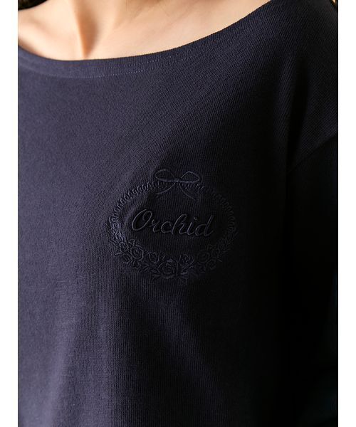 LILY BROWN(リリーブラウン)の「フラワーネームトップス(Tシャツ/カットソー・レディース・ホワイト/ネイビー/ピンク・F)」の12枚目の写真