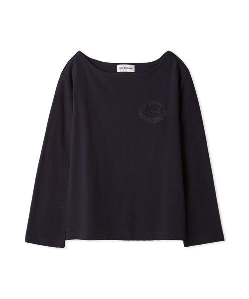 LILY BROWN(リリーブラウン)の「フラワーネームトップス(Tシャツ/カットソー・レディース・ホワイト/ネイビー/ピンク・F)」の14枚目の写真