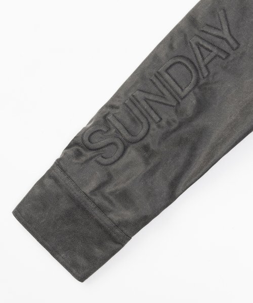 SUNDAY FRUIT MARKET(サンデーフルーツマーケット)の「COSMIC FAUX LEATHER JACKET CHARCOAL(ライダースジャケット・メンズ・その他・MEDIUM/LARGE)」の4枚目の写真