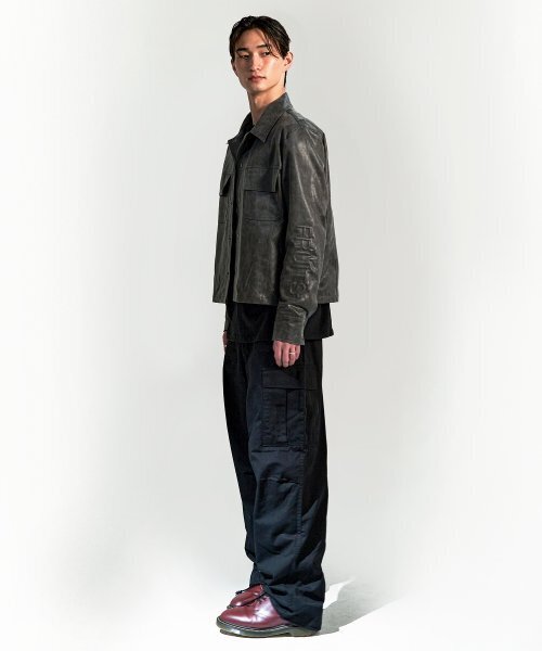 SUNDAY FRUIT MARKET(サンデーフルーツマーケット)の「COSMIC FAUX LEATHER JACKET CHARCOAL(ライダースジャケット・メンズ・その他・MEDIUM/LARGE)」の9枚目の写真
