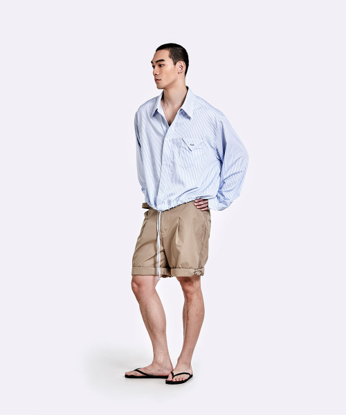 51%(フィフティーワンパーセント)の「バンディングシャツ - ストライプ(シャツ/ブラウス・メンズ・その他・LARGE/MEDIUM)」の5枚目の写真