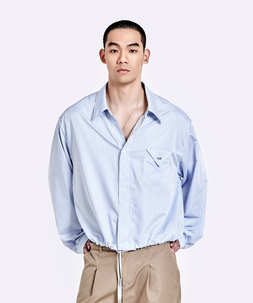 51%(フィフティーワンパーセント)の「バンディングシャツ - ストライプ(シャツ/ブラウス・メンズ・その他・LARGE/MEDIUM)」の7枚目の写真