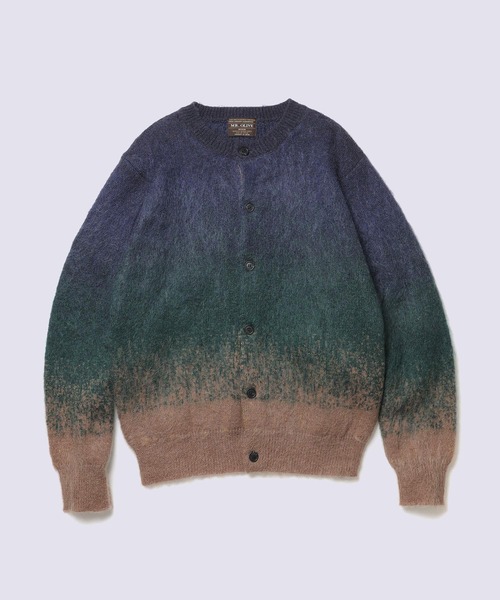 MR.OLIVE（ミスターオリーブ）の「【MR.OLIVE】GRADATION MOHAIR KNIT /6-BUTTON CARDIGAN（ニット/セーター・メンズ・ネイビー/ブラック・L/M）」の4枚目の写真