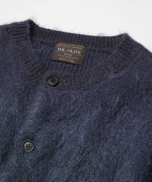 MR.OLIVE（ミスターオリーブ）の「【MR.OLIVE】GRADATION MOHAIR KNIT /6-BUTTON CARDIGAN（ニット/セーター・メンズ・ネイビー/ブラック・L/M）」の9枚目の写真