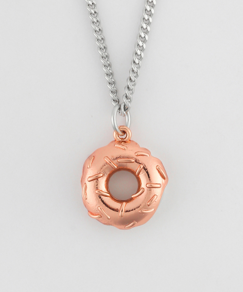 DONUT NEC SILVER925(18K ROSEGOLD PLATED)