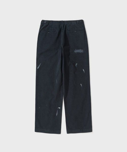 SHIRTER（シャーター）の「MOSS DRILL HAND-PAINTED CHINO PANTS (NAVY)（その他パンツ・メンズ・その他・SMALL/MEDIUM/LARGE）」の2枚目の写真