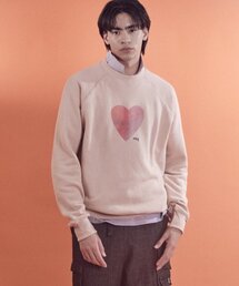 MAYOL（マイヨール）の「男性ハートソフトスウェット_ピーチピンク（スウェット）」