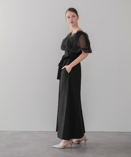 値下げしました！　leja パーティードレス Leja（レジャ） ドレス 「LEJA」ボレロ付きレース刺繍プチハイネック