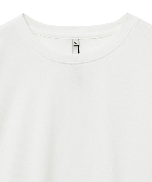 NOIRER(ノイア)の「シルキーブレンデッドクルーネックTシャツ(ホワイト)(Tシャツ/カットソー・メンズ・その他・48/50/52)」の4枚目の写真