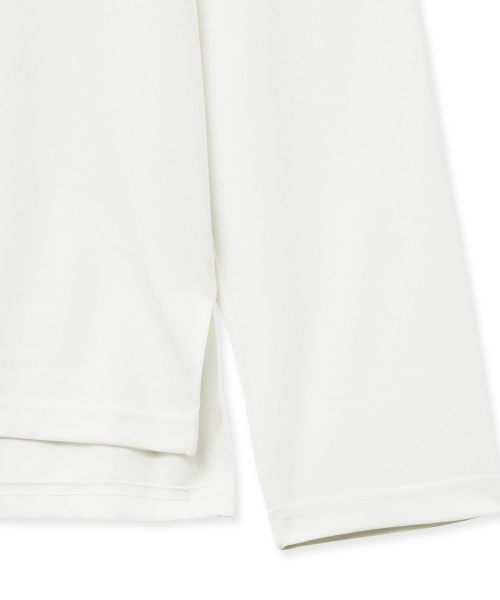 NOIRER(ノイア)の「シルキーブレンデッドクルーネックTシャツ(ホワイト)(Tシャツ/カットソー・メンズ・その他・48/50/52)」の5枚目の写真
