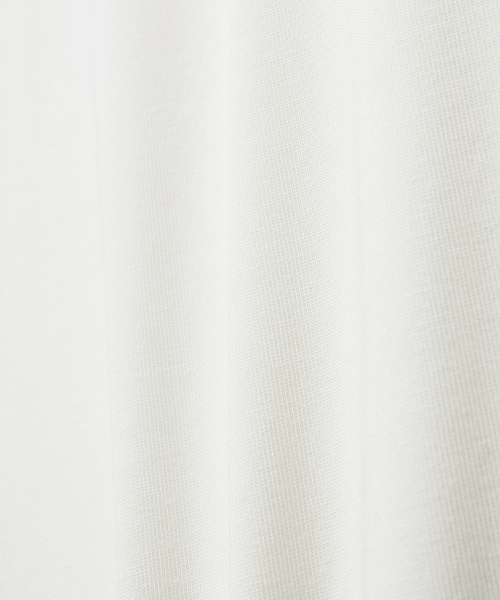NOIRER(ノイア)の「シルキーブレンデッドクルーネックTシャツ(ホワイト)(Tシャツ/カットソー・メンズ・その他・48/50/52)」の6枚目の写真