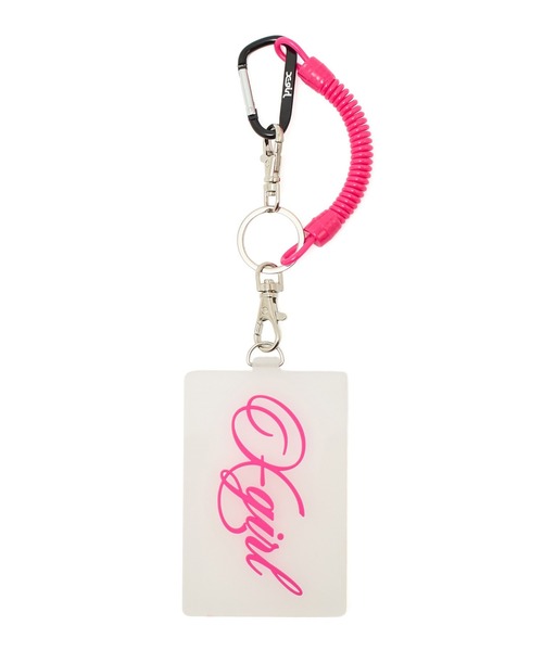 X-girl（エックスガール）の「SCRIPT LOGO RUBBER PASS CASE（パスケース・レディース・マルチ/クリア・ONE SIZE）」の2枚目の写真