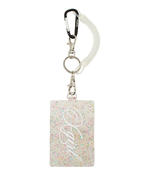 X-girl（エックスガール）の「SCRIPT LOGO RUBBER PASS CASE（パスケース・レディース・マルチ/クリア・ONE SIZE）」の5枚目の写真