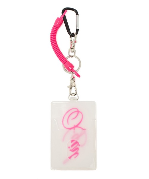 X-girl（エックスガール）の「SCRIPT LOGO RUBBER PASS CASE（パスケース・レディース・マルチ/クリア・ONE SIZE）」の6枚目の写真