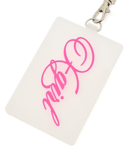 X-girl（エックスガール）の「SCRIPT LOGO RUBBER PASS CASE（パスケース・レディース・マルチ/クリア・ONE SIZE）」の8枚目の写真