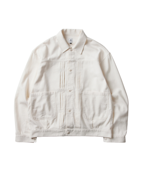 DGRE（ディグレ）の「シルクネックブラウスジャケットクリーム（デニムジャケット・メンズ・その他・LARGE）」の2枚目の写真