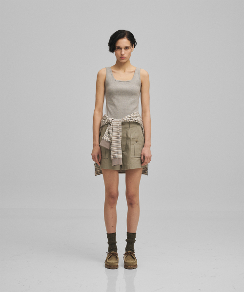 ANOTHER OFFICE WOMEN(アナザー オフィス ウーマン)の「w. Scoop Neck Tank (Heather Gray)(Tシャツ/カットソー・レディース・その他・FREE)」の3枚目の写真