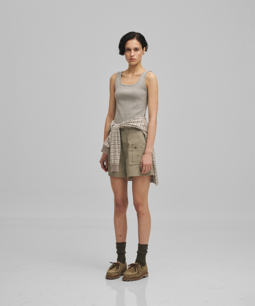 ANOTHER OFFICE WOMEN(アナザー オフィス ウーマン)の「w. Scoop Neck Tank (Heather Gray)(Tシャツ/カットソー・レディース・その他・FREE)」の4枚目の写真