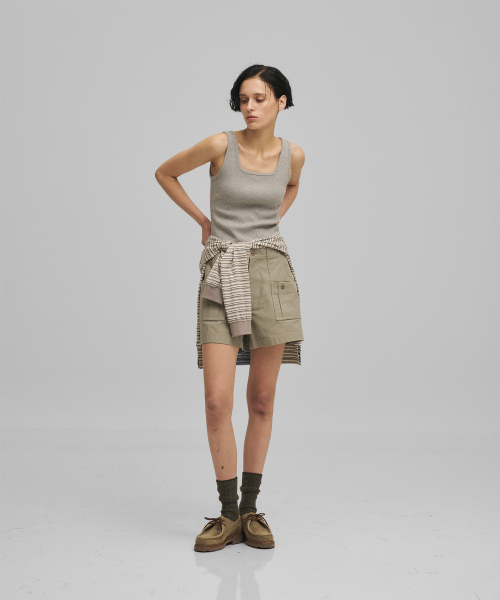 ANOTHER OFFICE WOMEN(アナザー オフィス ウーマン)の「w. Scoop Neck Tank (Heather Gray)(Tシャツ/カットソー・レディース・その他・FREE)」の5枚目の写真