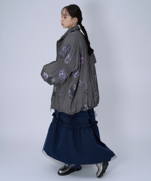 HARE（ハレ）の「2WAYエアサーマルリバーシブルブルゾン(HARE)（ブルゾン・レディース・ブラック/ネイビー/パープル・FREE）」の9枚目の写真