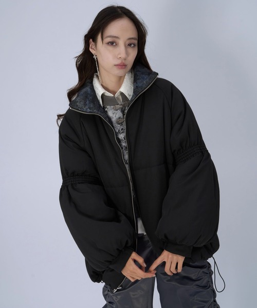 HARE（ハレ）の「2WAYエアサーマルリバーシブルブルゾン(HARE)（ブルゾン・レディース・ブラック/ネイビー/パープル・FREE）」の20枚目の写真