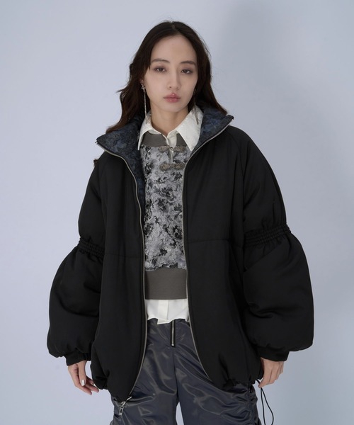 HARE（ハレ）の「2WAYエアサーマルリバーシブルブルゾン(HARE)（ブルゾン・レディース・ブラック/ネイビー/パープル・FREE）」の21枚目の写真