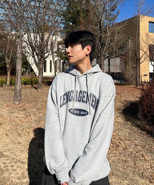 LENGAGEMENT（ランガージュマン）の「アーチロゴフードパーカー[グレー]（パーカー・レディース・その他・MEDIUM/LARGE/X-LARGE）」の14枚目の写真