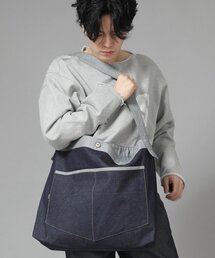 SAINTCREW（セントクルー）の「ペンタゴンポケット ビッグサイズ クロスバッグ PPC-115 インディゴデニム（メッセンジャーバッグ）」