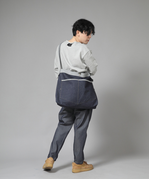 SAINTCREW（セントクルー）の「ペンタゴンポケット ビッグサイズ クロスバッグ PPC-115 インディゴデニム（メッセンジャーバッグ・メンズ・その他・フリー）」の5枚目の写真