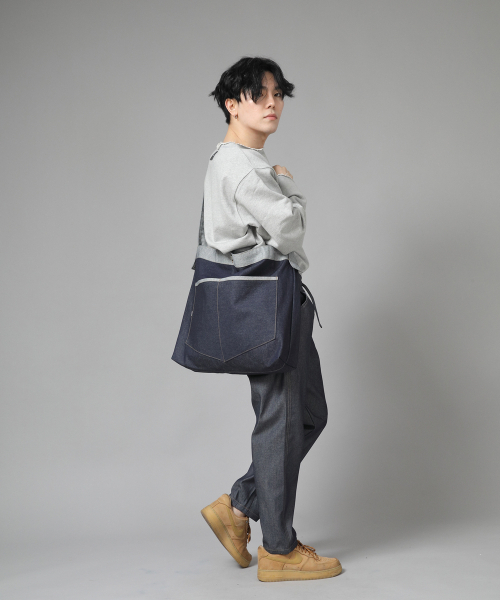 SAINTCREW（セントクルー）の「ペンタゴンポケット ビッグサイズ クロスバッグ PPC-115 インディゴデニム（メッセンジャーバッグ・メンズ・その他・フリー）」の6枚目の写真
