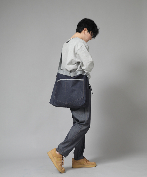 SAINTCREW（セントクルー）の「ペンタゴンポケット ビッグサイズ クロスバッグ PPC-115 インディゴデニム（メッセンジャーバッグ・メンズ・その他・フリー）」の7枚目の写真