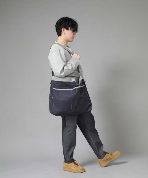 SAINTCREW（セントクルー）の「ペンタゴンポケット ビッグサイズ クロスバッグ PPC-115 インディゴデニム（メッセンジャーバッグ・メンズ・その他・フリー）」の9枚目の写真