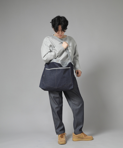 SAINTCREW（セントクルー）の「ペンタゴンポケット ビッグサイズ クロスバッグ PPC-115 インディゴデニム（メッセンジャーバッグ・メンズ・その他・フリー）」の10枚目の写真