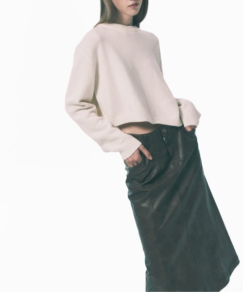 RACLEUR（ラクレール）の「パネルレイヤーロングスカート [LEATHER]（スカート・レディース・その他・SMALL/MEDIUM）」の4枚目の写真