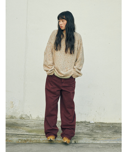 FLATWAVE IN SEOUL(フラットウェーブインソウル)の「Brison Mild Round Knit Sweater Beige(ニット/セーター・メンズ・その他・SMALL/MEDIUM/LARGE)」の3枚目の写真