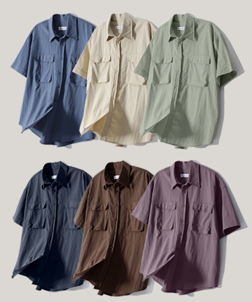 ease(イーズ)の「ユーティリティウィンド1/2シャツ_ブルー_男女共用(シャツ/ブラウス・メンズ・その他・MEDIUM/LARGE)」の2枚目の写真