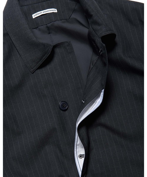 uniform experiment（ユニフォームエクスペリメント）の「STRETCH WOOL FLY FRONT BLOUSON（ブルゾン・メンズ・ブラック/A・1/5/4/3/2）」の6枚目の写真