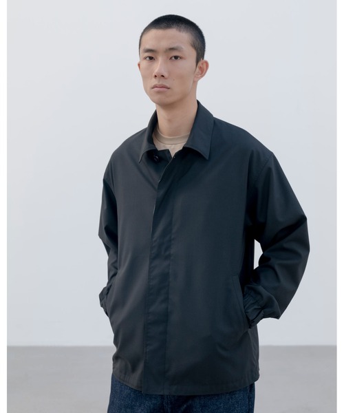 uniform experiment（ユニフォームエクスペリメント）の「STRETCH WOOL FLY FRONT BLOUSON（ブルゾン・メンズ・ブラック/A・1/5/4/3/2）」の9枚目の写真