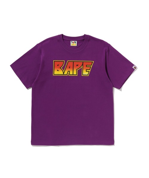 A BATHING APE(アベイシングエイプ)の「BAPE LOGO TEE(Tシャツ/カットソー・メンズ・アイボリー/パープル/ネイビー・XX-LARGE/XXX-LARGE/LARGE/X-LARGE/SMALL/MEDIUM)」の1枚目の写真