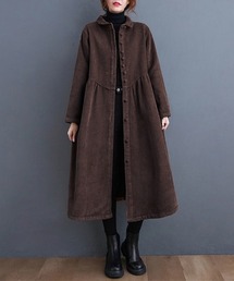 ONEP STAR | 裏起毛コーデュロイシャツワンピース(シャツワンピース)
