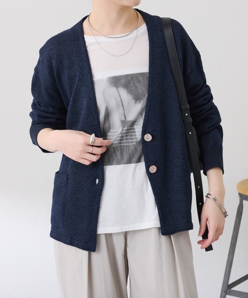 COLLAGE GALLARDAGALANTE（コラージュガリャルダガランテ）の「シアードルマンフォトT（Tシャツ/カットソー・レディース・オフホワイト/チャコールグレー・FREE）」の7枚目の写真