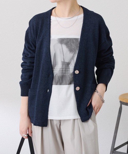 COLLAGE GALLARDAGALANTE（コラージュガリャルダガランテ）の「シアードルマンフォトT（Tシャツ/カットソー・レディース・オフホワイト/チャコールグレー・FREE）」の8枚目の写真