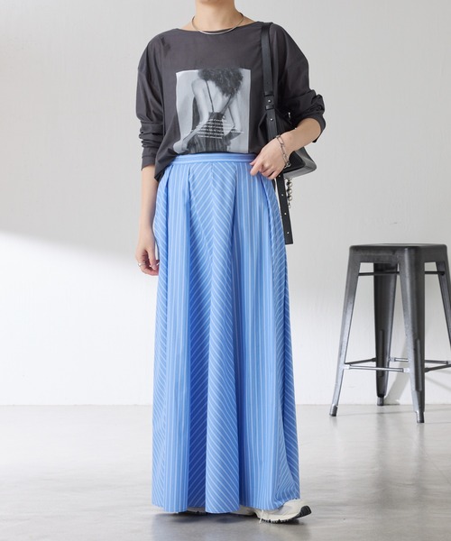 COLLAGE GALLARDAGALANTE（コラージュガリャルダガランテ）の「シアードルマンフォトT（Tシャツ/カットソー・レディース・オフホワイト/チャコールグレー・FREE）」の11枚目の写真