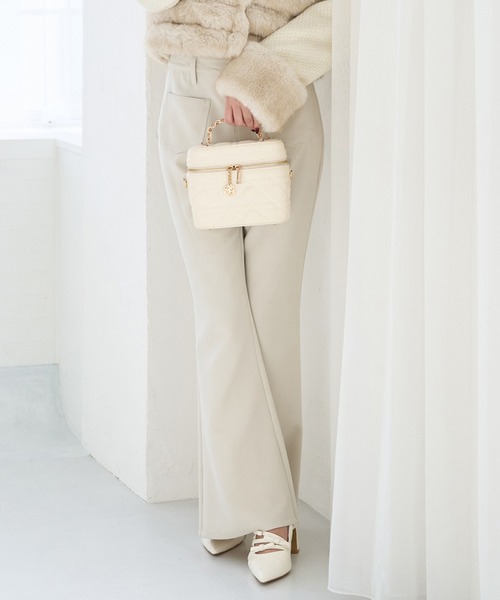 Seemi. byNICECLAUP（ シーミーバイナイスクラップ）の「【Seemi.】スリムデニムパンツ（デニムパンツ・レディース・アイボリー/サックスブルー/ブルー・SMALL/MEDIUM）」の2枚目の写真