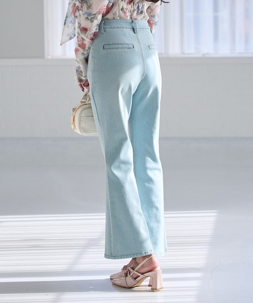 Seemi. byNICECLAUP（ シーミーバイナイスクラップ）の「【Seemi.】スリムデニムパンツ（デニムパンツ・レディース・アイボリー/サックスブルー/ブルー・SMALL/MEDIUM）」の9枚目の写真